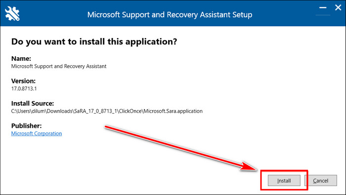 install-support-and-recovery-assistant