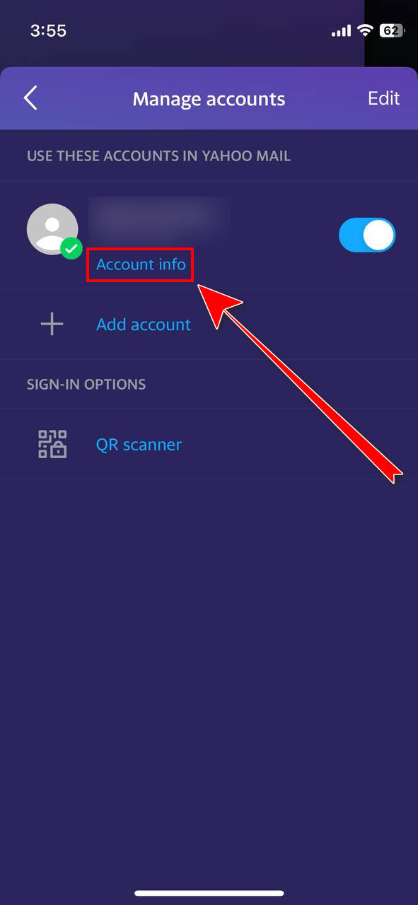 iphone-yahoo-account-info-option