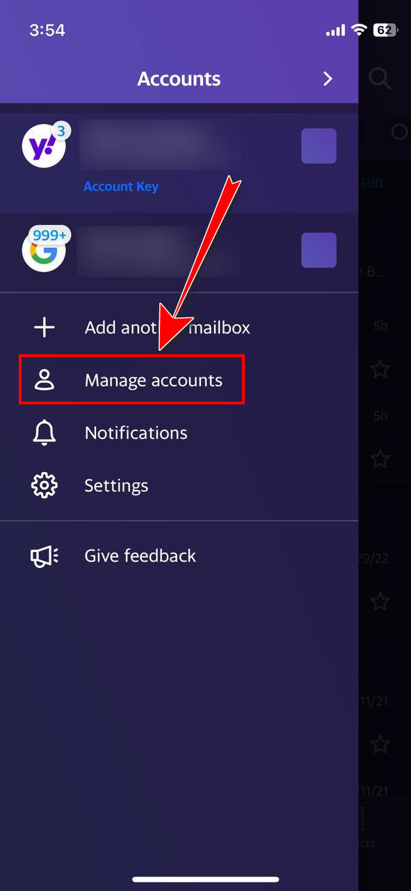 iphone-yahoo-manage-accounts-option