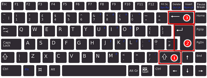 keyboard-shift-enter-backspace