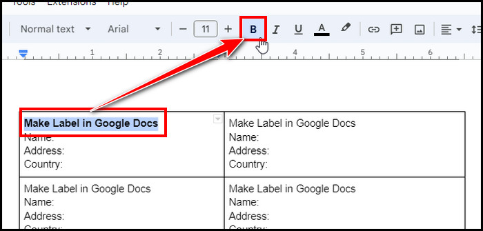 make-label-text-bold-google-docs