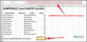 Excel Sumproduct And Countif Functions With Multiple Criteria