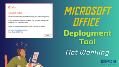microsoft-office-deployment-tool-not-working