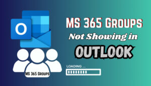 group email not showing up in outlook