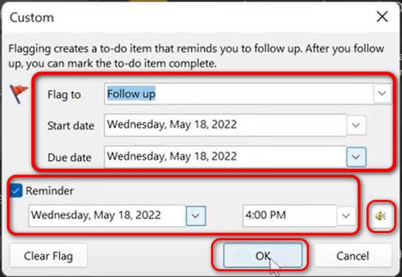 ms-outlook-add-reminder-to-task-custom