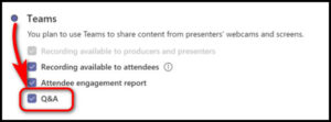 Enable the Q&A Option for Teams Live Events [Guideline 2024]