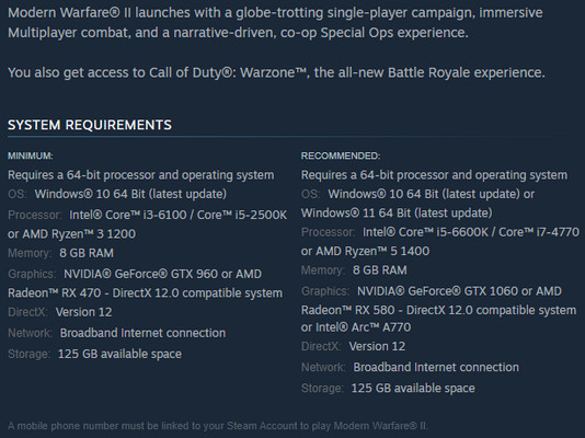 mw2-system-requirements