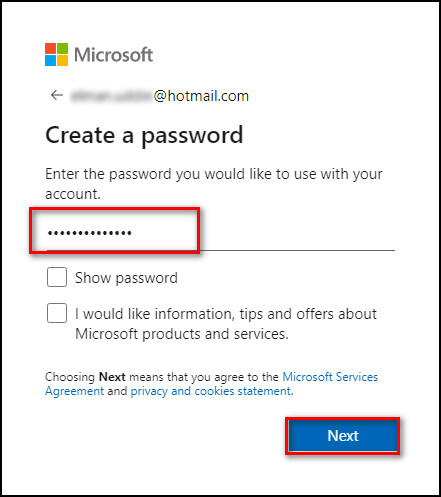 new-hotmail-password