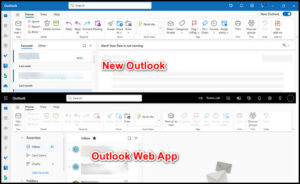 switch to new outlook button missing