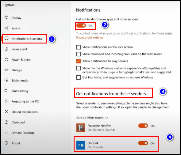 notifications-on-outlook