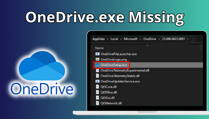 onedrive-exe-missing