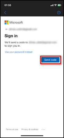 onedrive-email-send-code