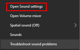 open-sound-settings