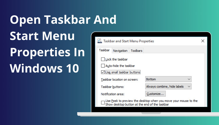 open-taskbar-and-start-menu-properties-in-windows-10