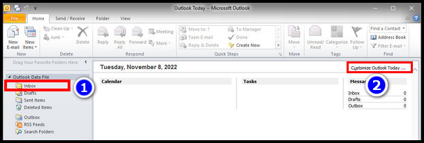 outlook-2010-customize-today