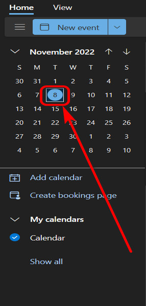 outlook-365-calender-marked