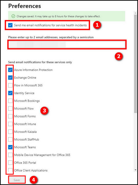 outlook-admin-center-service-health-email-notifications