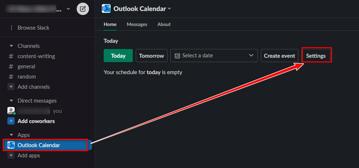 outlook-calendar-settings-in-slack