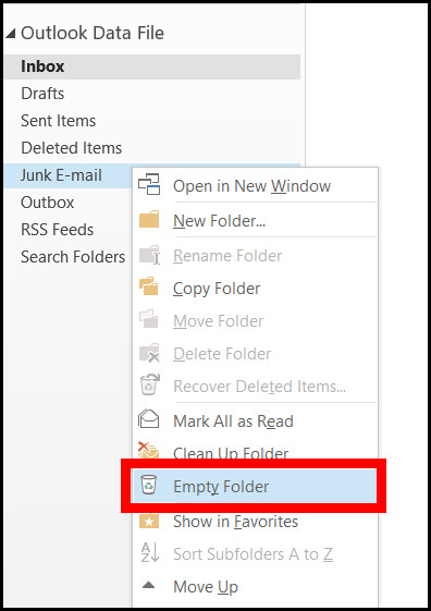 outlook-clean-junk-email