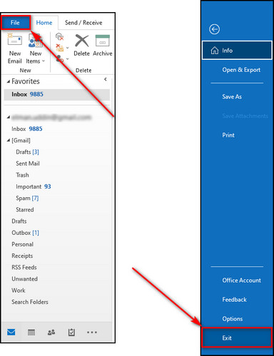 how to open outlook without safe mode