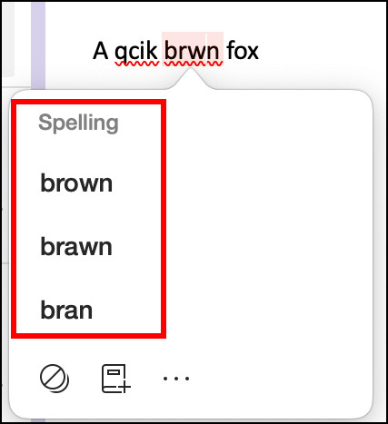 outlook-mac-spell-suggestion