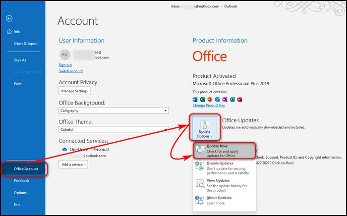 outlook-office-account-update