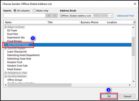 how to send a email on behalf of someone in outlook