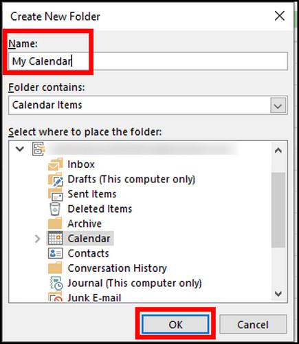 outlook-pc-type-calander-name