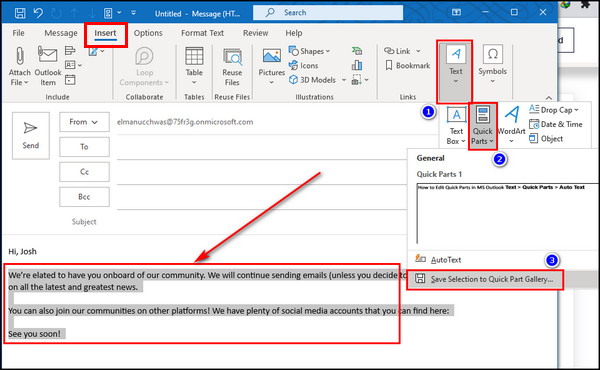 outlook-quick-parts-save