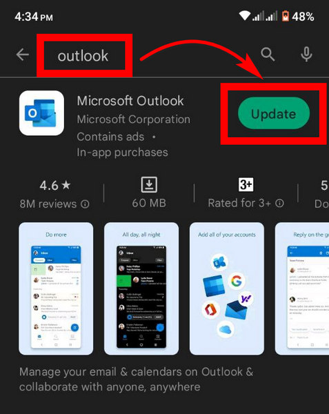 outlook-update-android