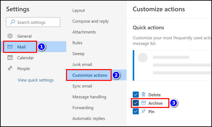 outlook-web-customize-actions-check-archive