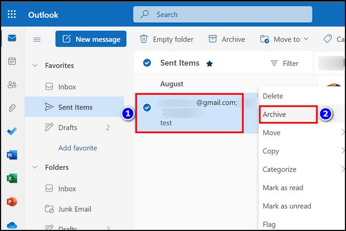 outlook-web-right-click-archive-option