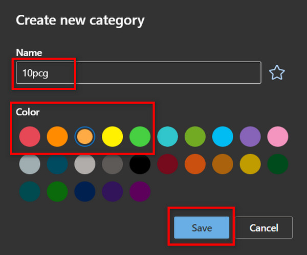 Outlook Web Settings Categories Create Color Name 