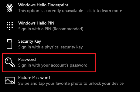 password-option