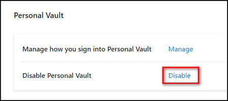 personal-vault-disable