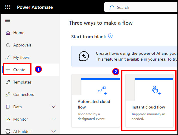 power-automate-instant-cloud-flow