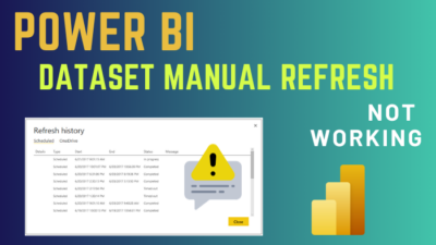 power-bi-dataset-manual-refresh-not-working