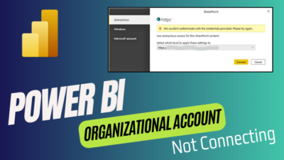 power-bi-organizational-account-not-connecting