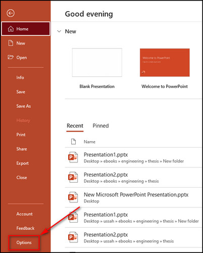 powerpoint-file-options