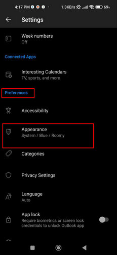 preferences-appearance-outlook-on-phone