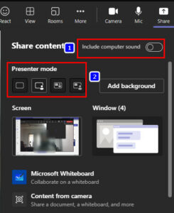 Microsoft Teams: Share Screen and Video Simultaneously