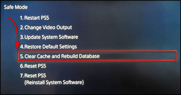 ps5-safe-mode-clear-cache-and-rebuild-database