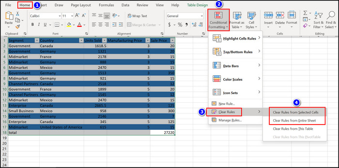 remove-shade-from-excel