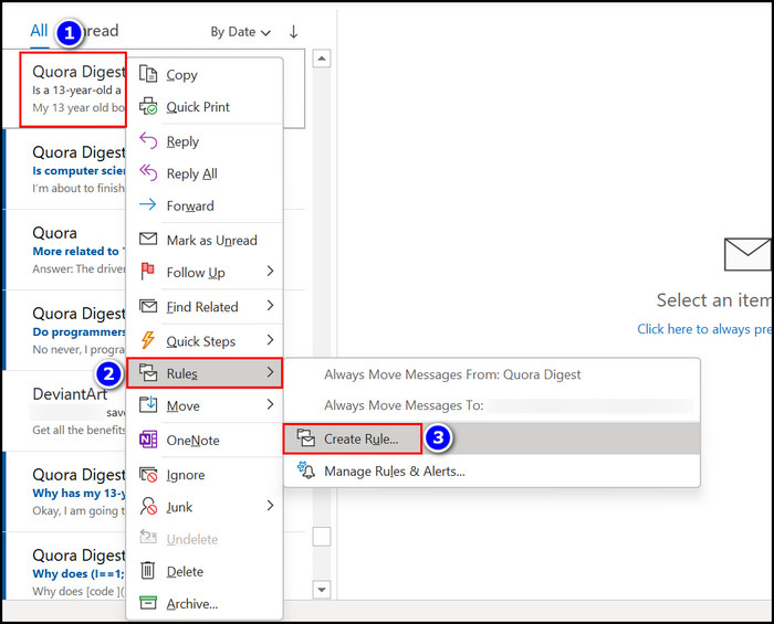 right-click-create-rule-outlook