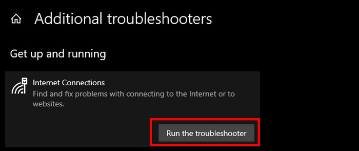 run-internet-connection-troubleshooter