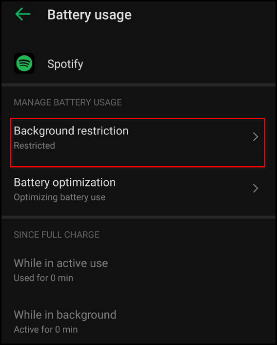 search-spotify-battery-background-restriction