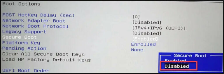 Solved: Secure Boot Greyed Out HP BIOS [4 Easy Methods]