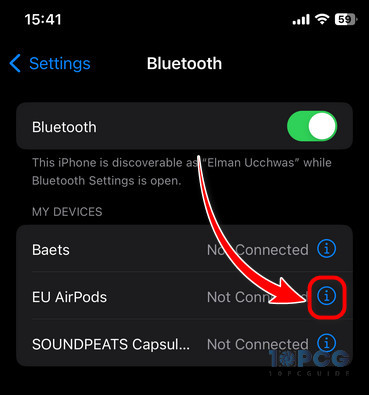 select-airpods-from-settings