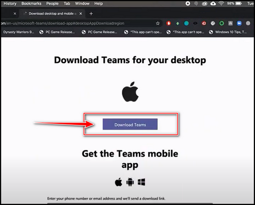 select-download-teams-below-apple-logo