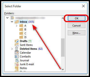 select-folder-outlook